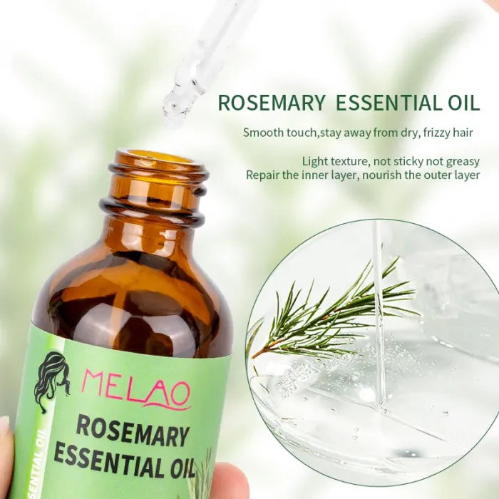 Hair Growth Essential Oil Rosemary Mint Hair Strengthening Oil Nourishing Treatment for Split Ends and Dry Mielle Organics Hair