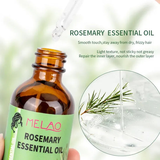 Hair Growth Essential Oil Rosemary Mint Hair Strengthening Oil Nourishing Treatment for Split Ends and Dry Mielle Organics Hair