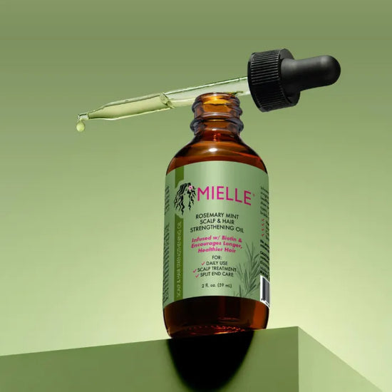 Hair Growth Essential Oil Rosemary Mint Hair Strengthening Oil Nourishing Treatment for Split Ends and Dry Mielle Organics Hair